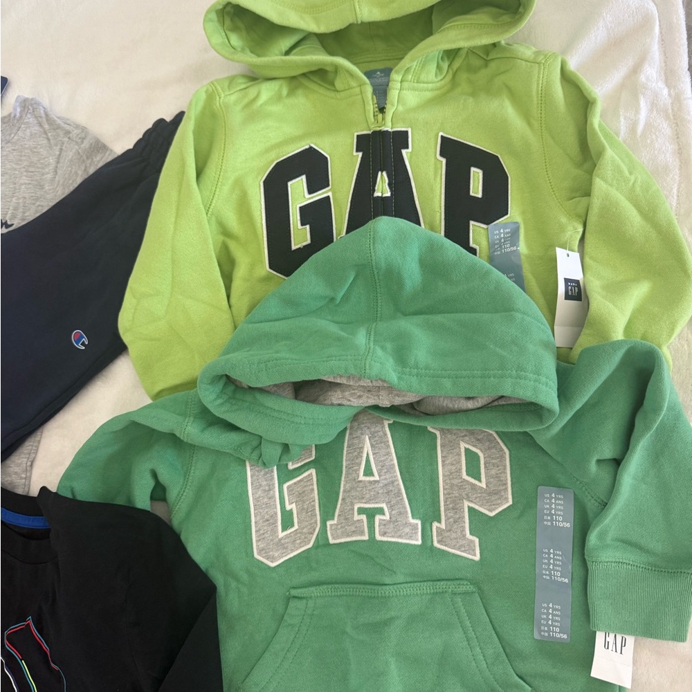 New boys Sz 4 bundle shirt, hoodie, sweatpants adidas, gap, disney, champion - Picture 5 of 10